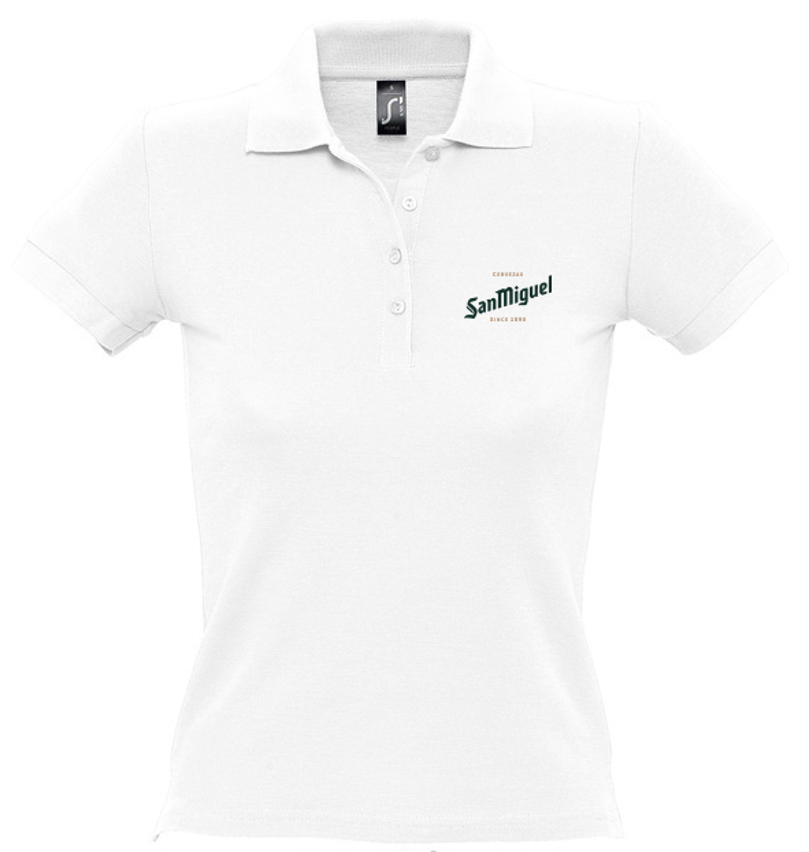 Polo pique manga corta mujer